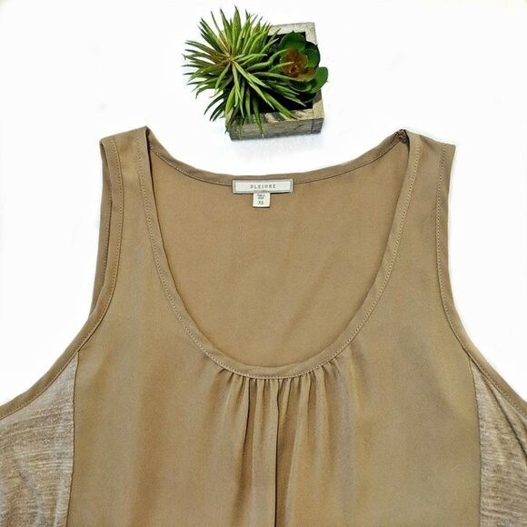 3/$15 • Pleione | Mixed Media Chiffon Tank XS - Picture 6 of 8
